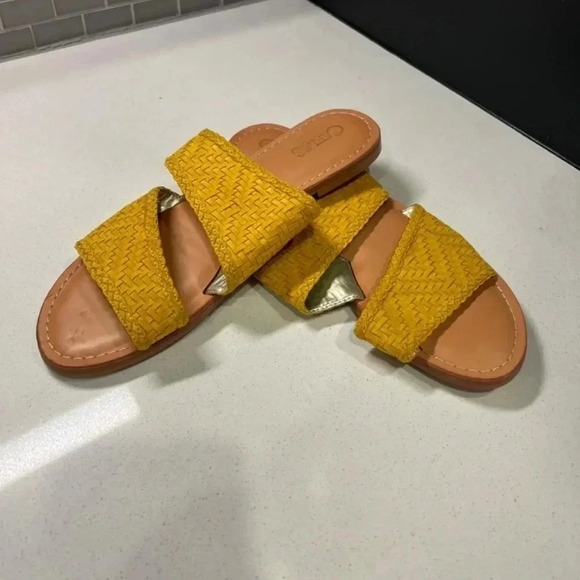 Carlos by Carlos Santana Mustard Leather Flats Size 10 - Picture 2 of 4